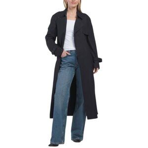 THEORY Wool Blend Relaxed Trench Coat